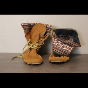 Steve Madden 🌈 High Top Fold Down Moccasins!